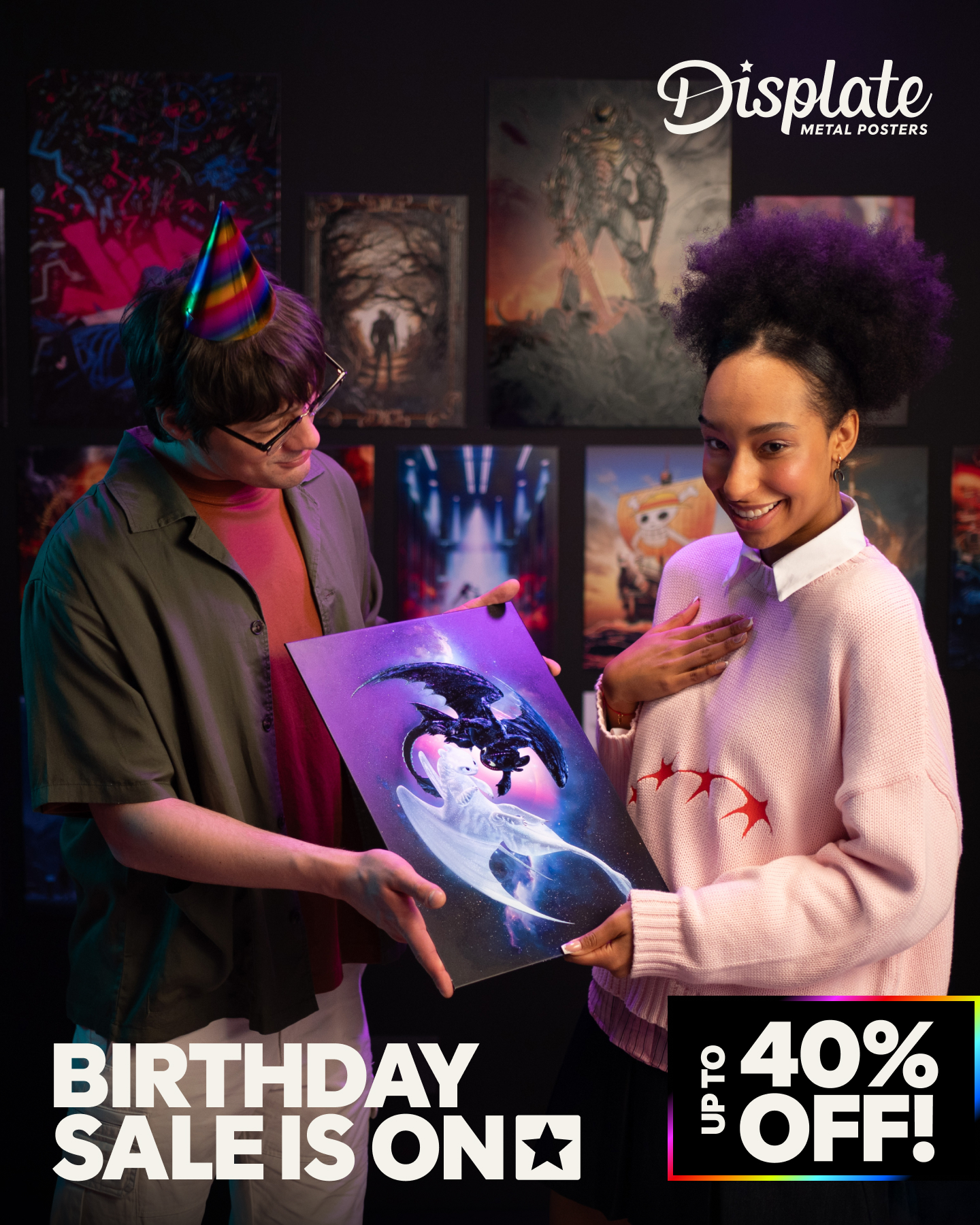 Displate Facebook ad