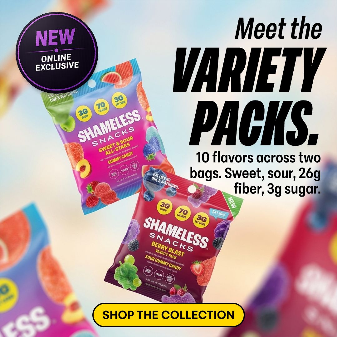 Shameless Snacks Facebook ad