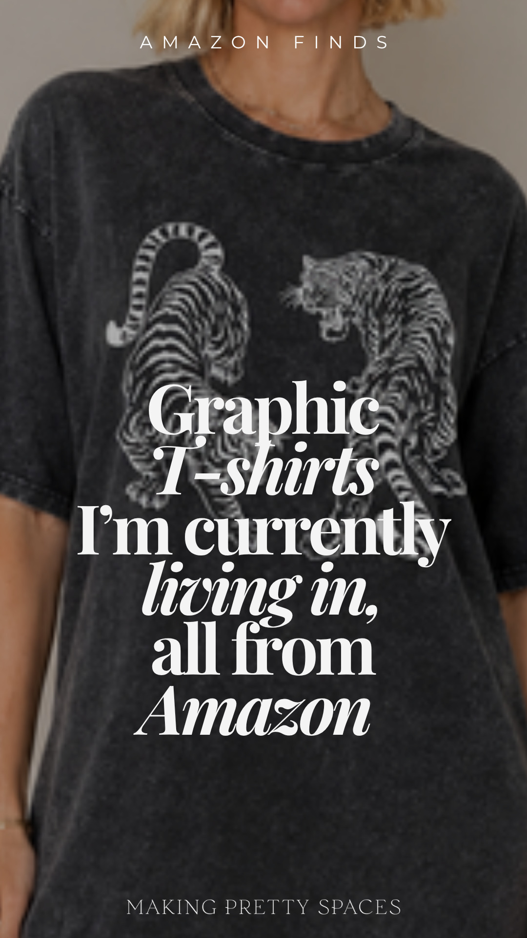 Making Pretty Spaces Facebook ad: Graphic Tees You'll Live In