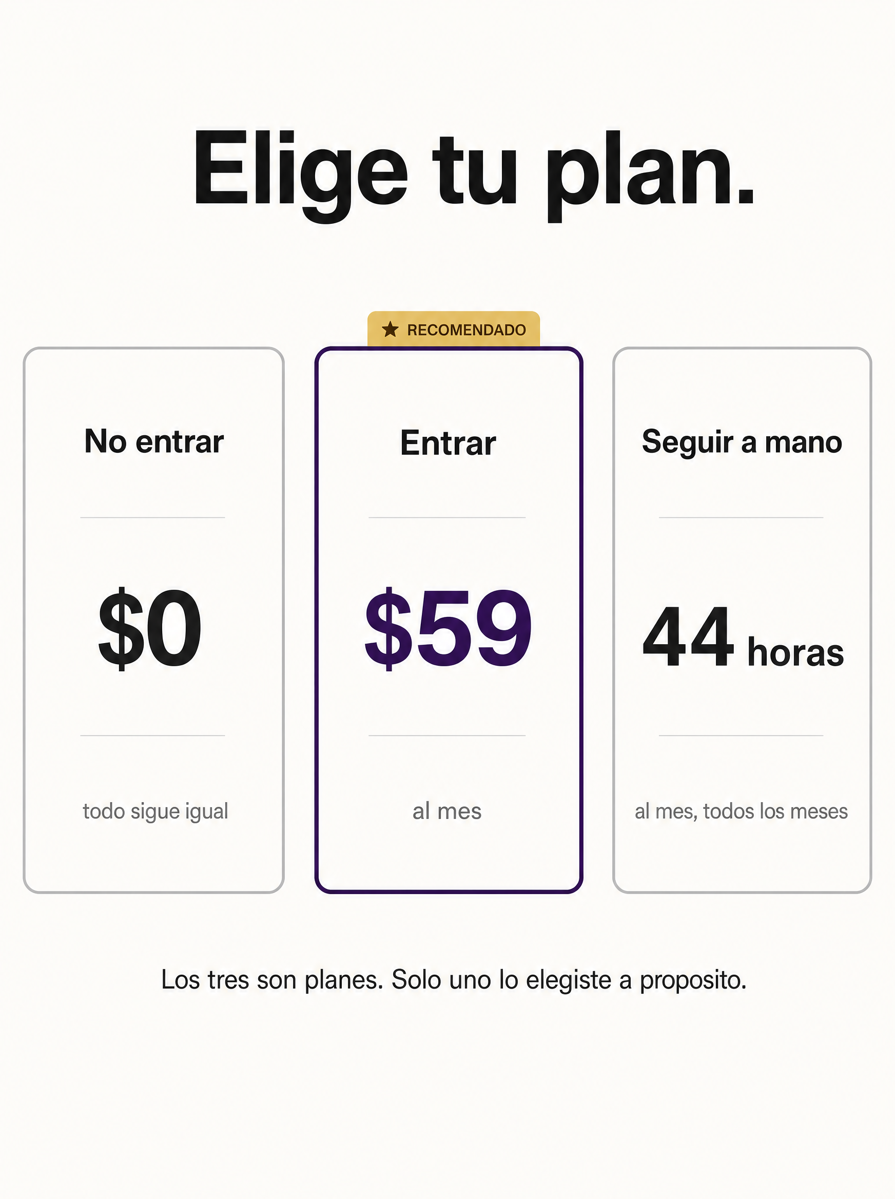BenCorde Facebook ad: Imperio Agéntico · $59 al mes
