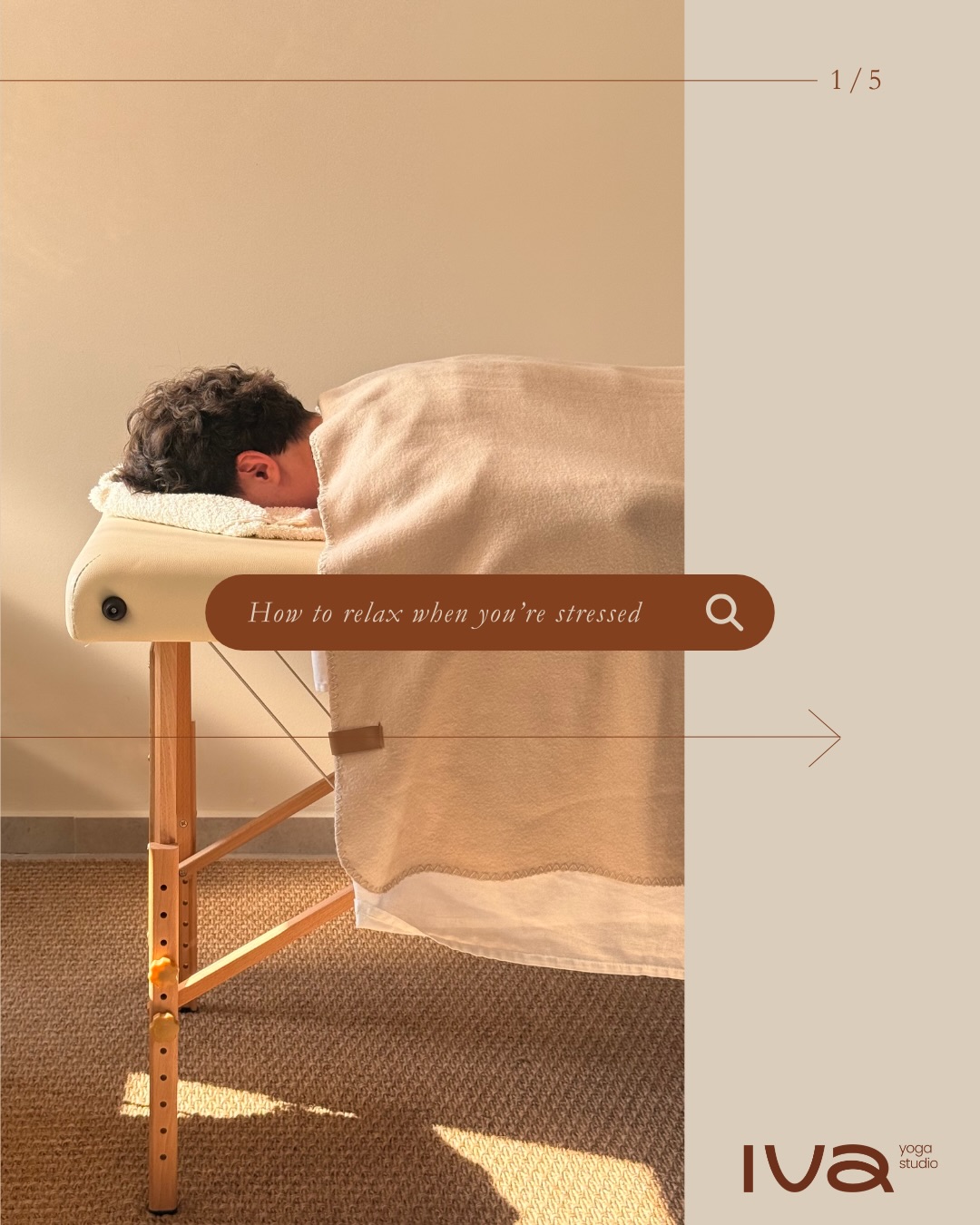 Iva Yoga Studio Facebook ad: Massage in IVA