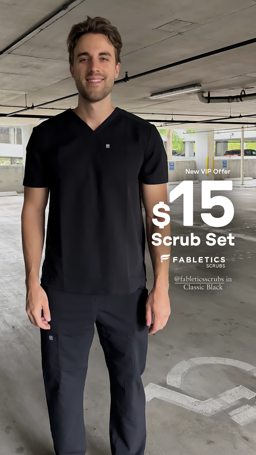 Fabletics Scrubs Facebook ad