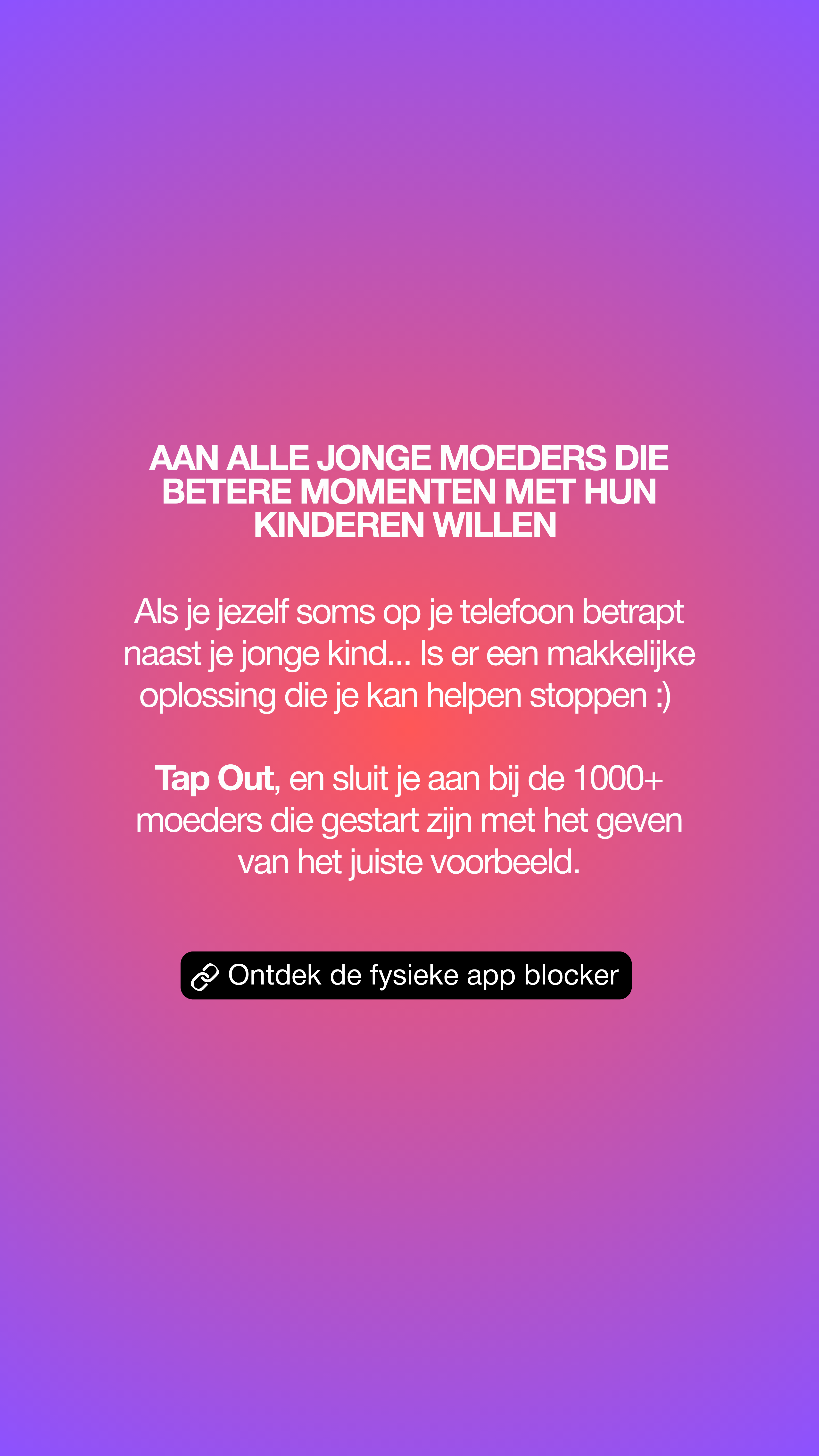 Tap Out Facebook ad