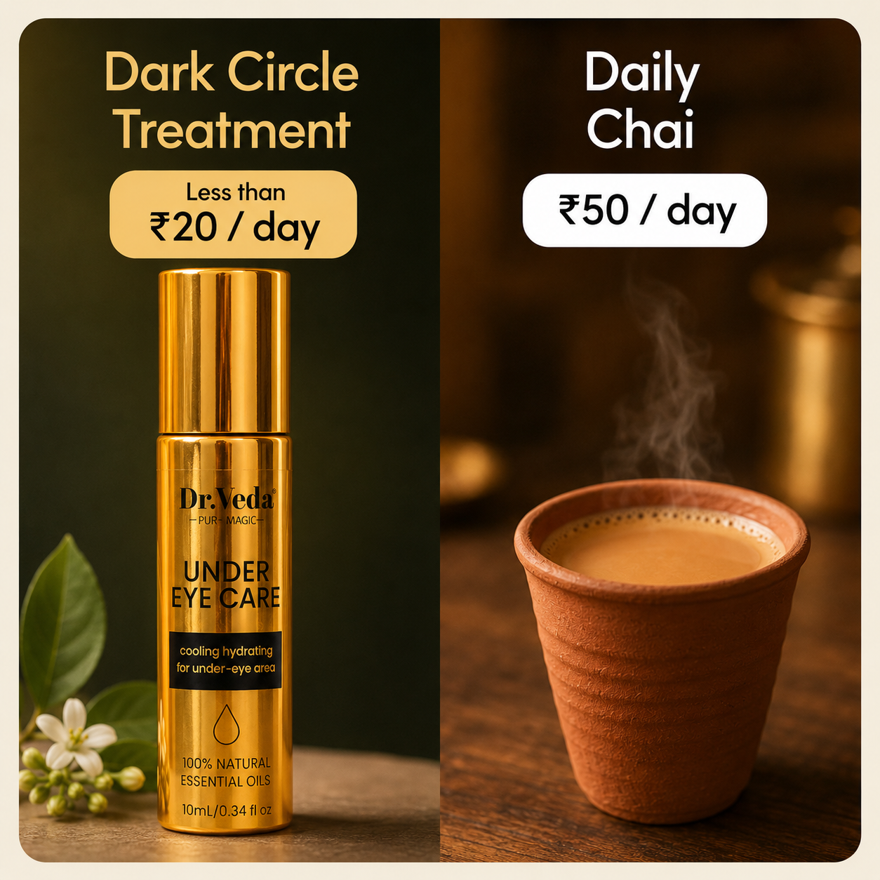 Dr Veda Skincare Facebook ad