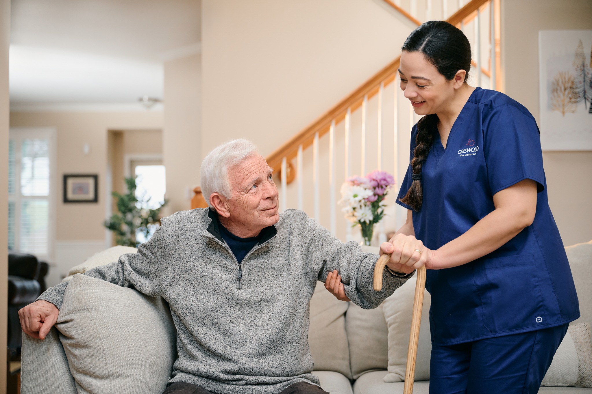 Griswold Home Care for Northern Virginia East Facebook ad: Contact Northern Virginia East | Caregiver Services