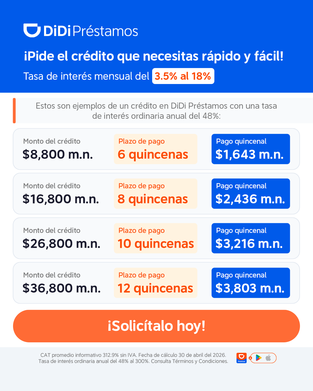DiDi Loan Facebook ad