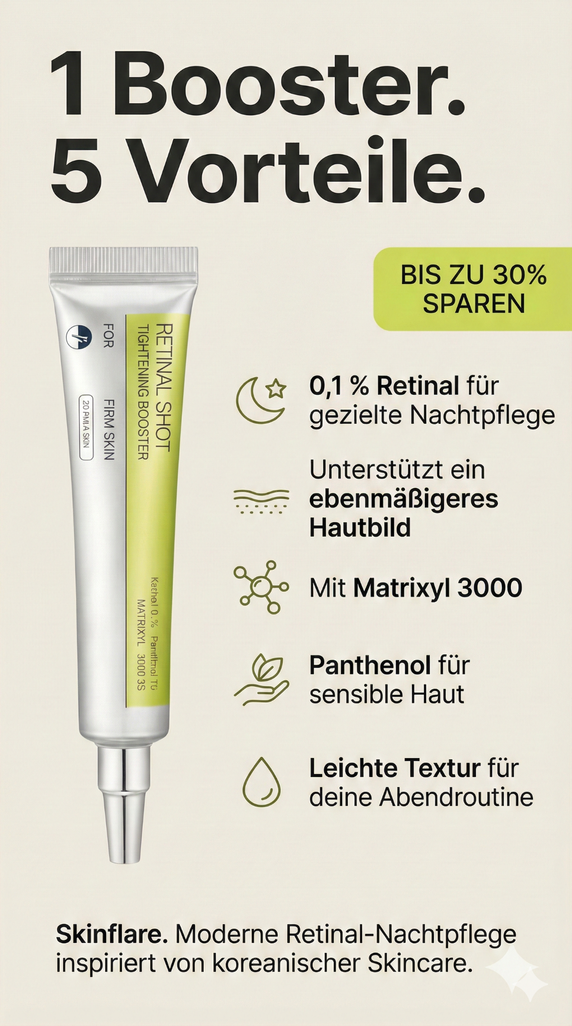 Skinflare.de Facebook ad from Feb 11, 2026