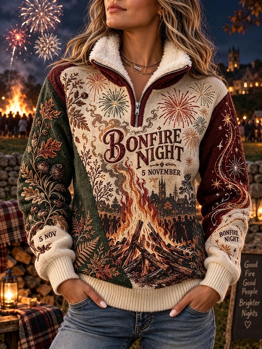 CrownWardrobe.com Facebook ad: Embrace The Warmth Of Bonfire Night