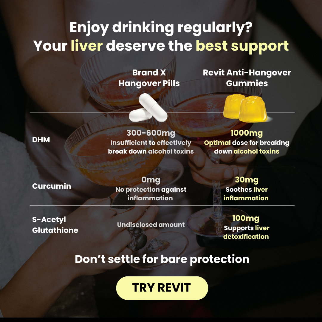 Revit Facebook ad: Your Liver Works Hard. Return the Favour.