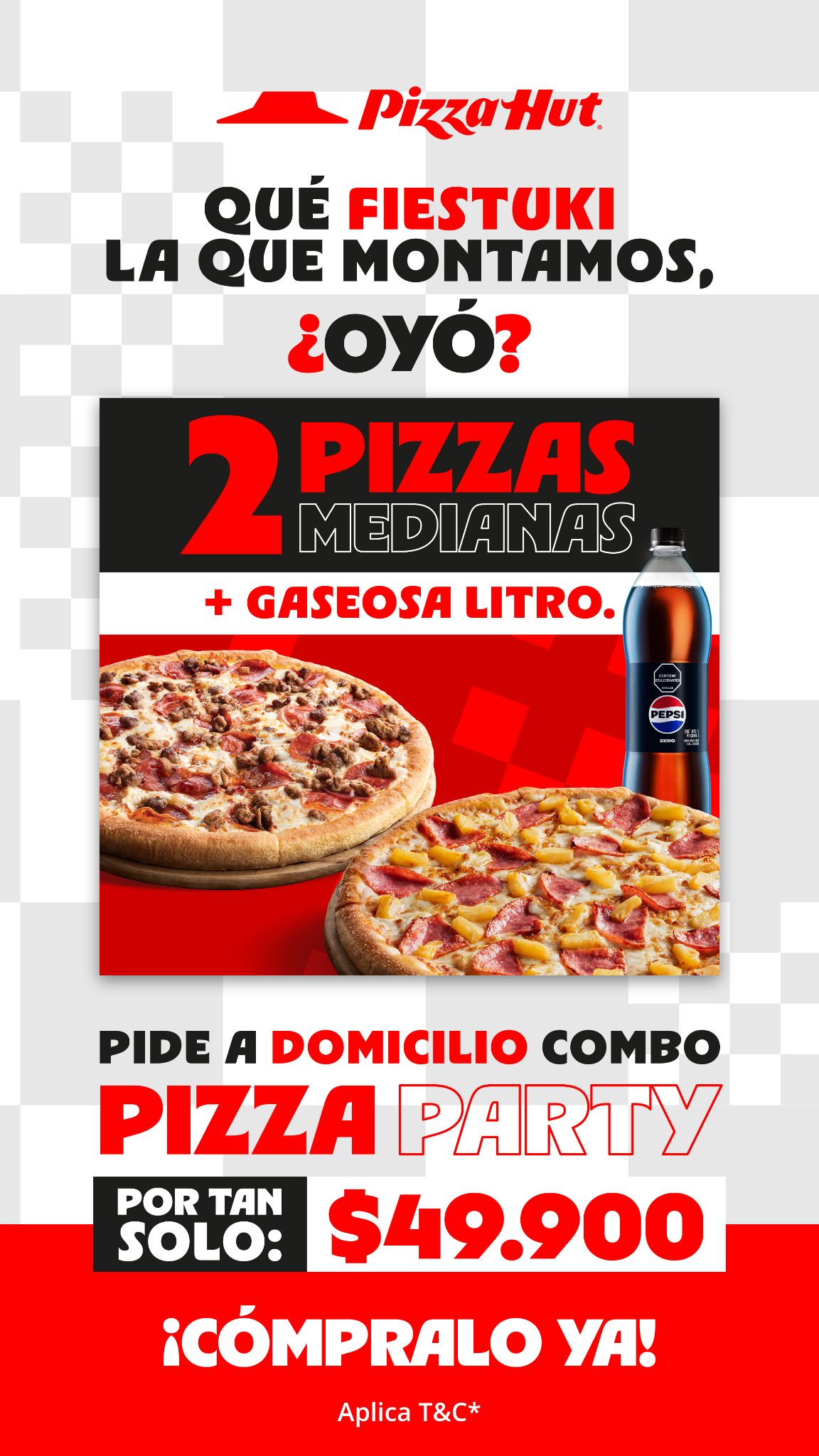 Pizza Hut Colombia Facebook ad