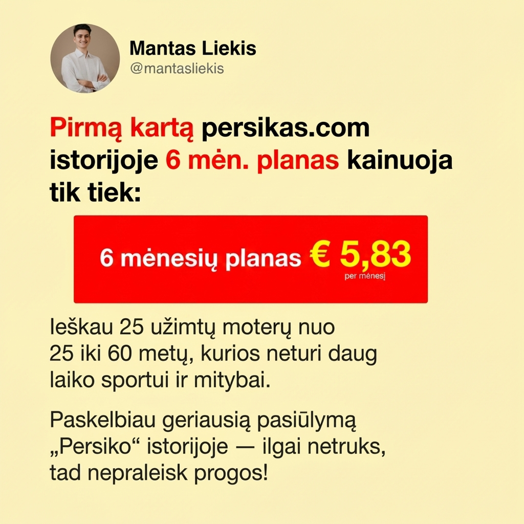 Mantas Liekis Facebook ad