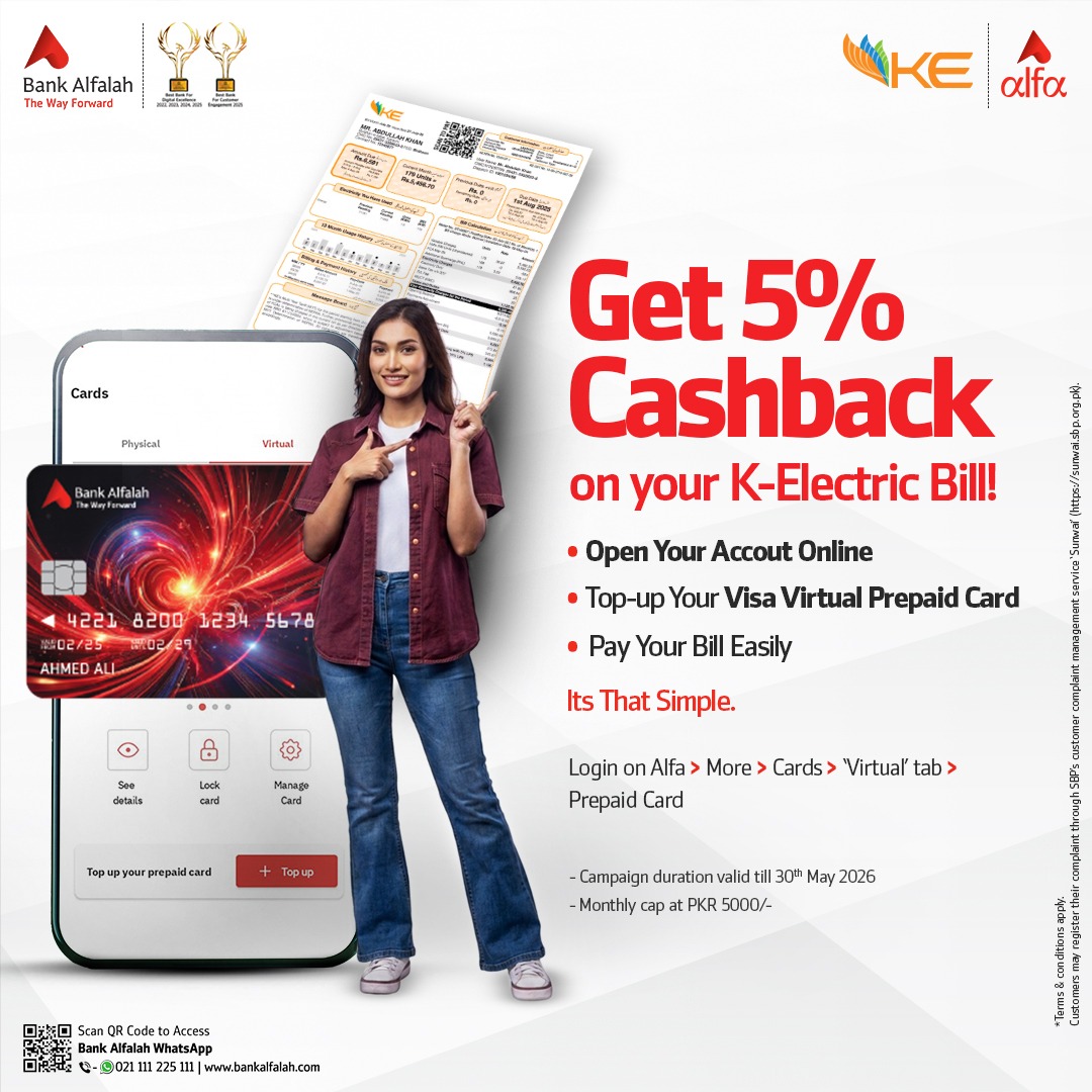 Alfa by Bank Alfalah Facebook ad from May 8, 2026