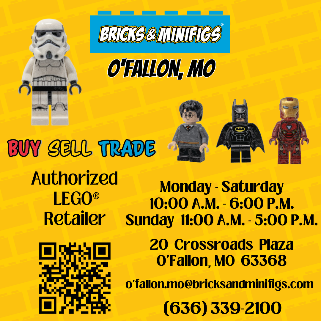 Bricks and Minifigs O'Fallon MO Facebook ad: BUY, SELL, TRADE - LEGO