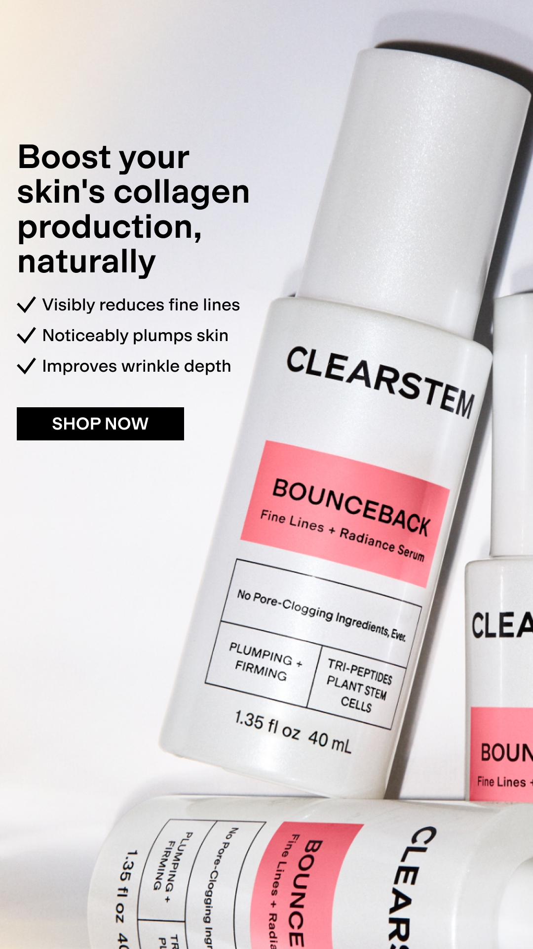 CLEARSTEM Skincare Facebook ad