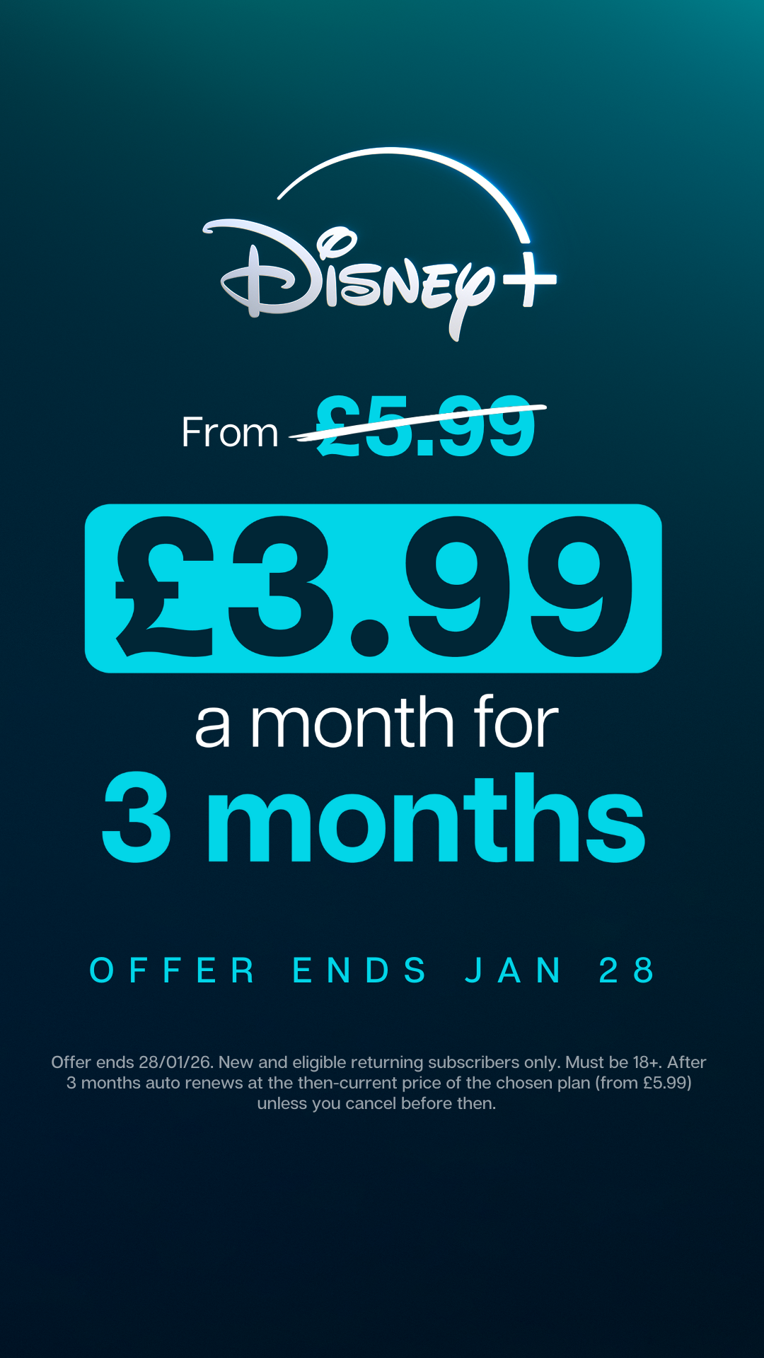 Disney+ Facebook ad