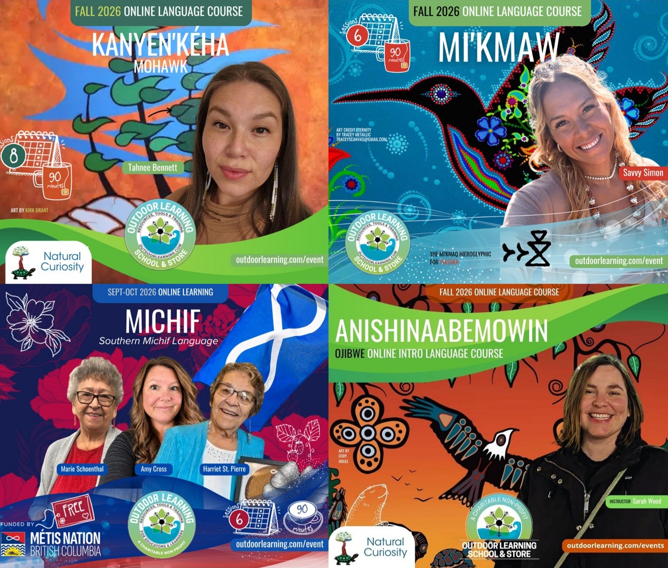 The Outdoor Learning School & Store Facebook ad: Indigenous Language Online Courses - Outdoor Learning…