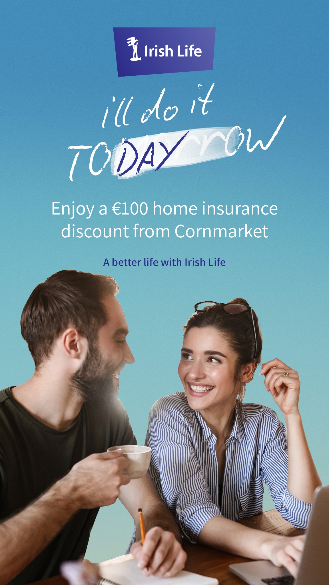 Irish Life Facebook ad from May 14, 2026