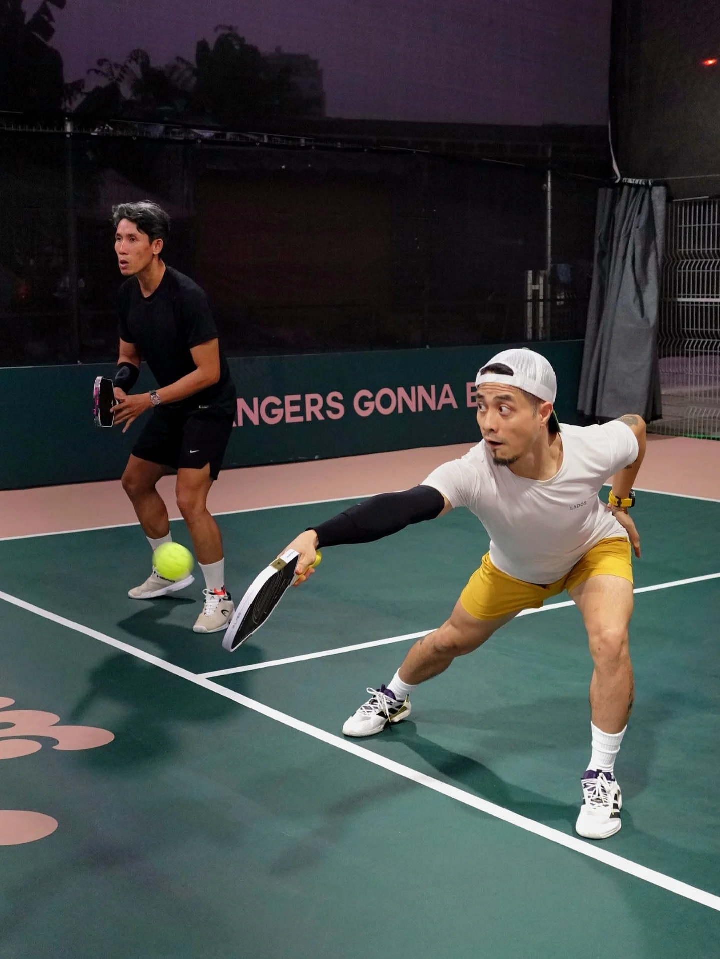 Bang Bang Pickleball Facebook ad: Handling the ball