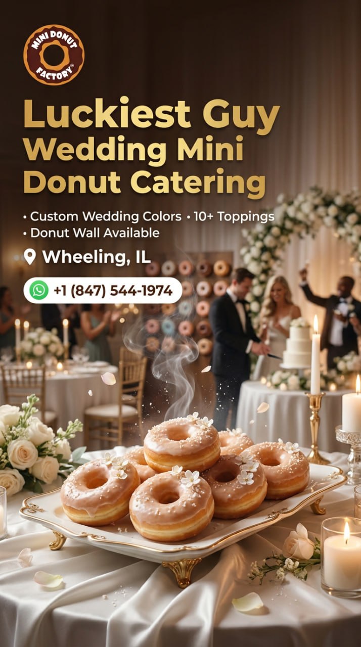 Mini Donut Factory Facebook ad: Custom Donuts For Your Wedding