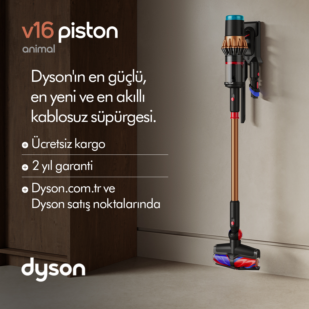 Dyson Facebook ad: V16 Piston Animal, Dyson'ın en güçlü, en yeni…