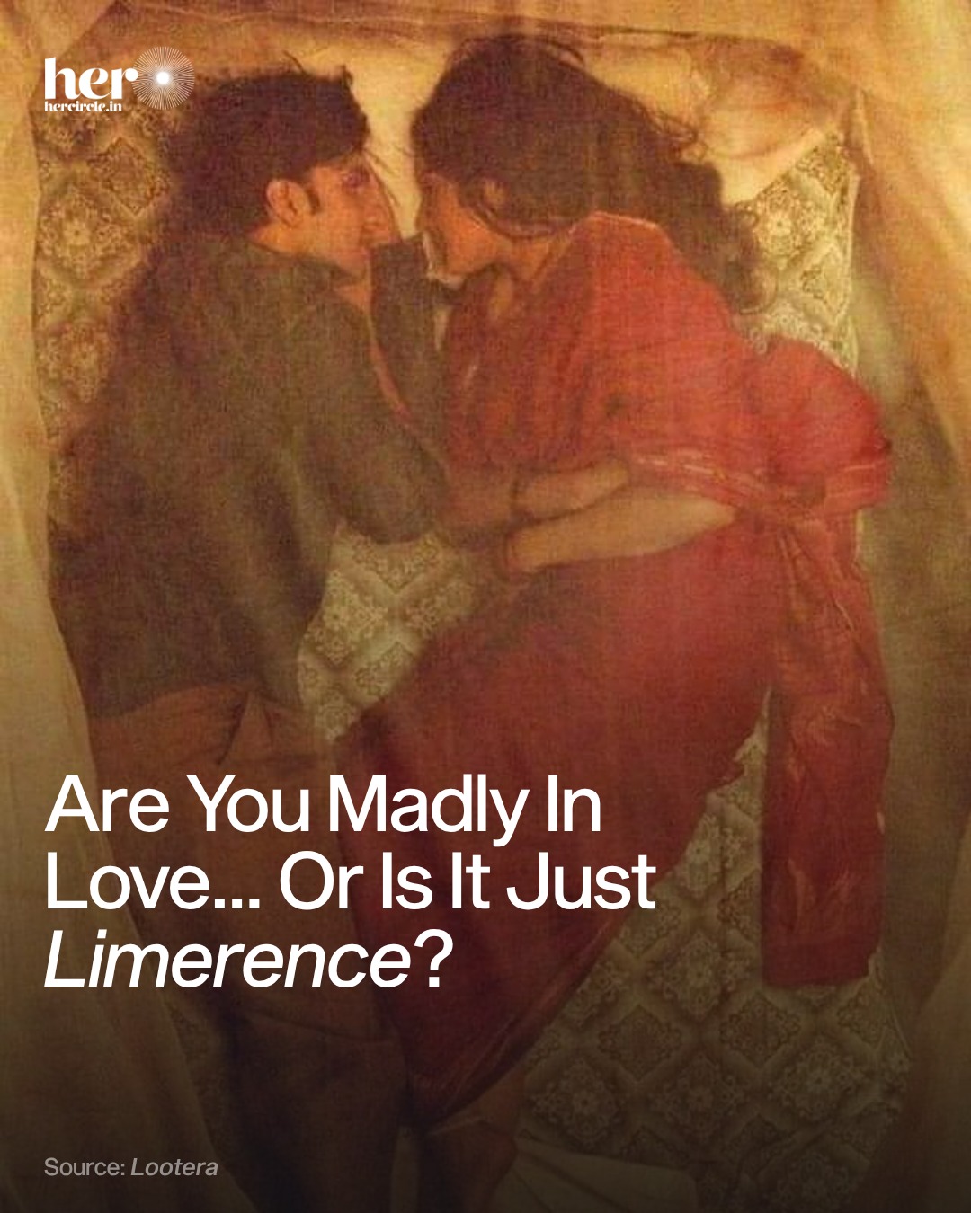 Her Circle Facebook ad: Limerence can feel like love at full volume.