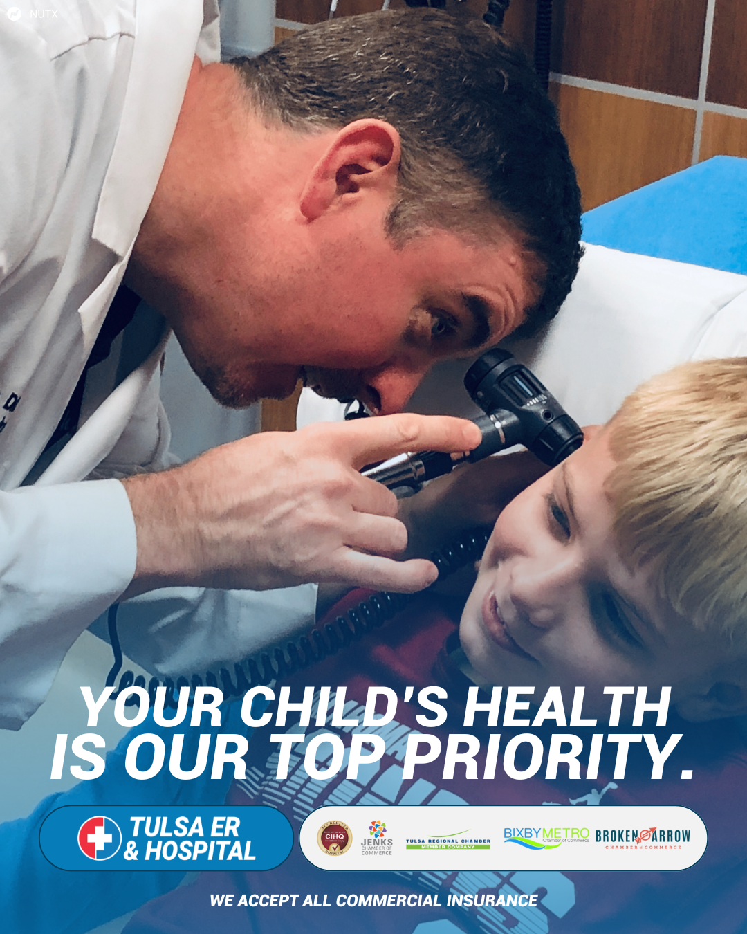 Tulsa ER & Hospital Facebook ad: The Care Your #1 Deserves