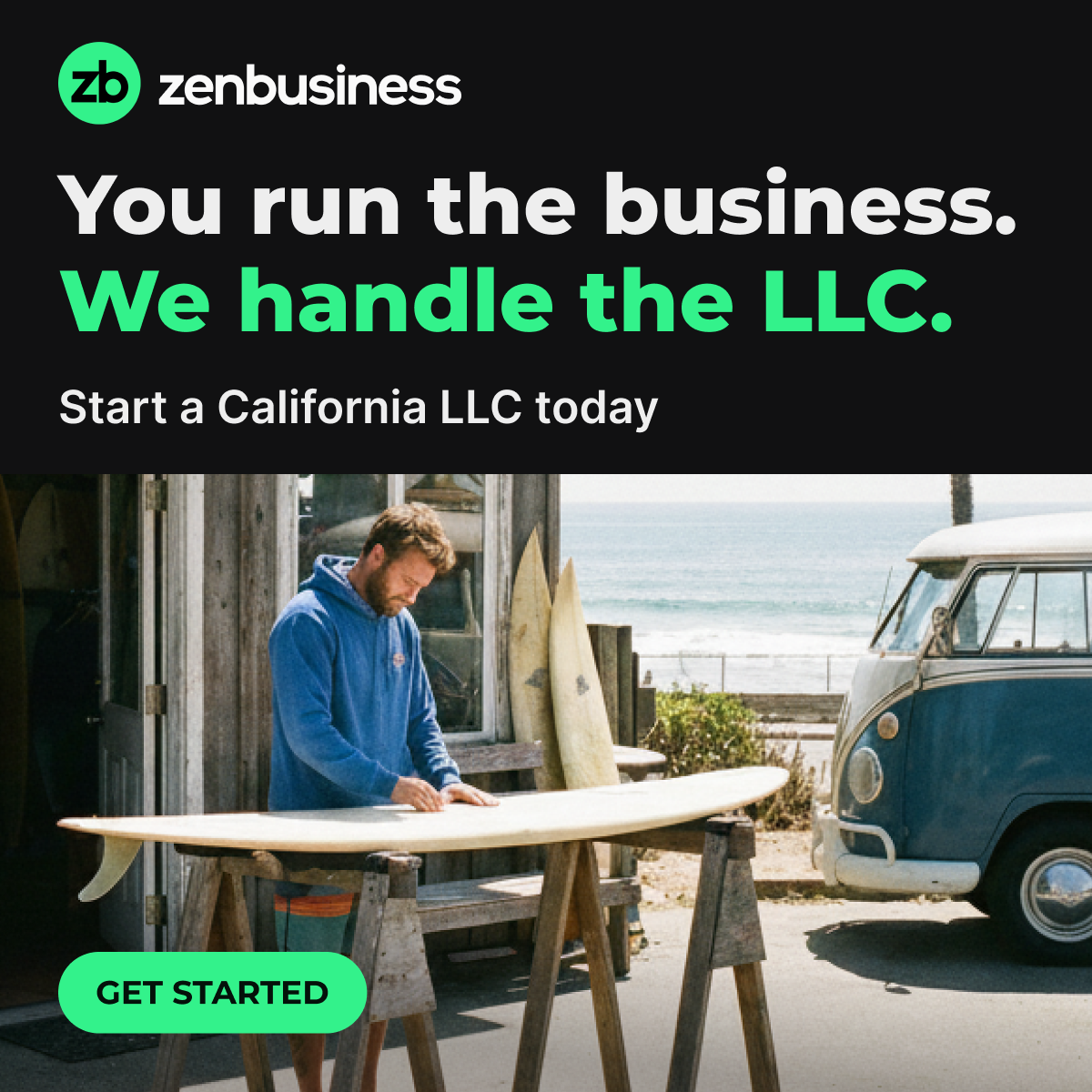 ZenBusiness Facebook ad