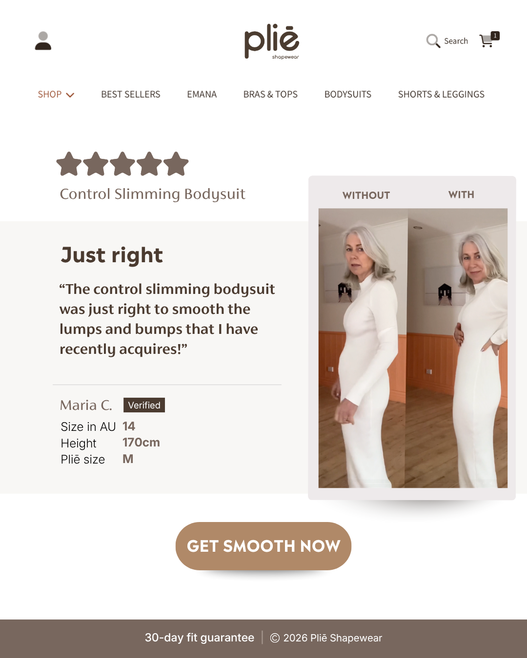 Plie Shapewear Facebook ad