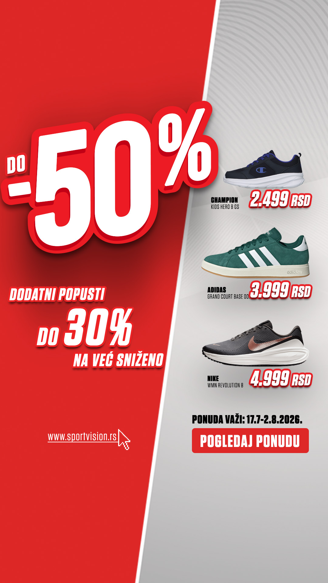 Sport Vision Facebook ad