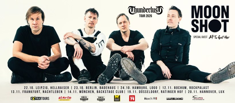 Brainstorm Music Marketing AG Facebook ad: MOON SHOT - Leipzig - THUNDERLUST TOUR 2026