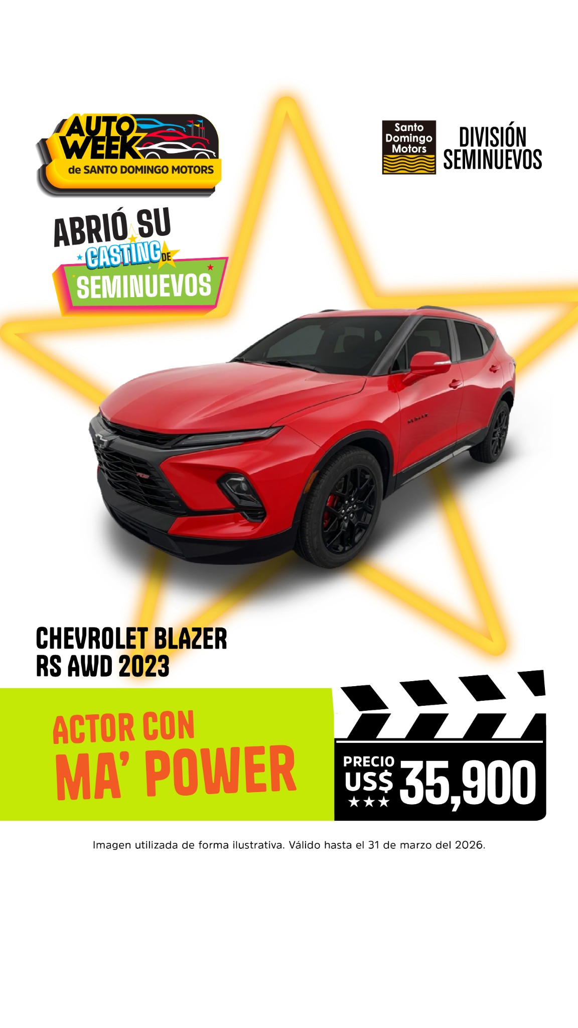 Seminuevos Santo Domingo Motors Facebook ad from Mar 23, 2026