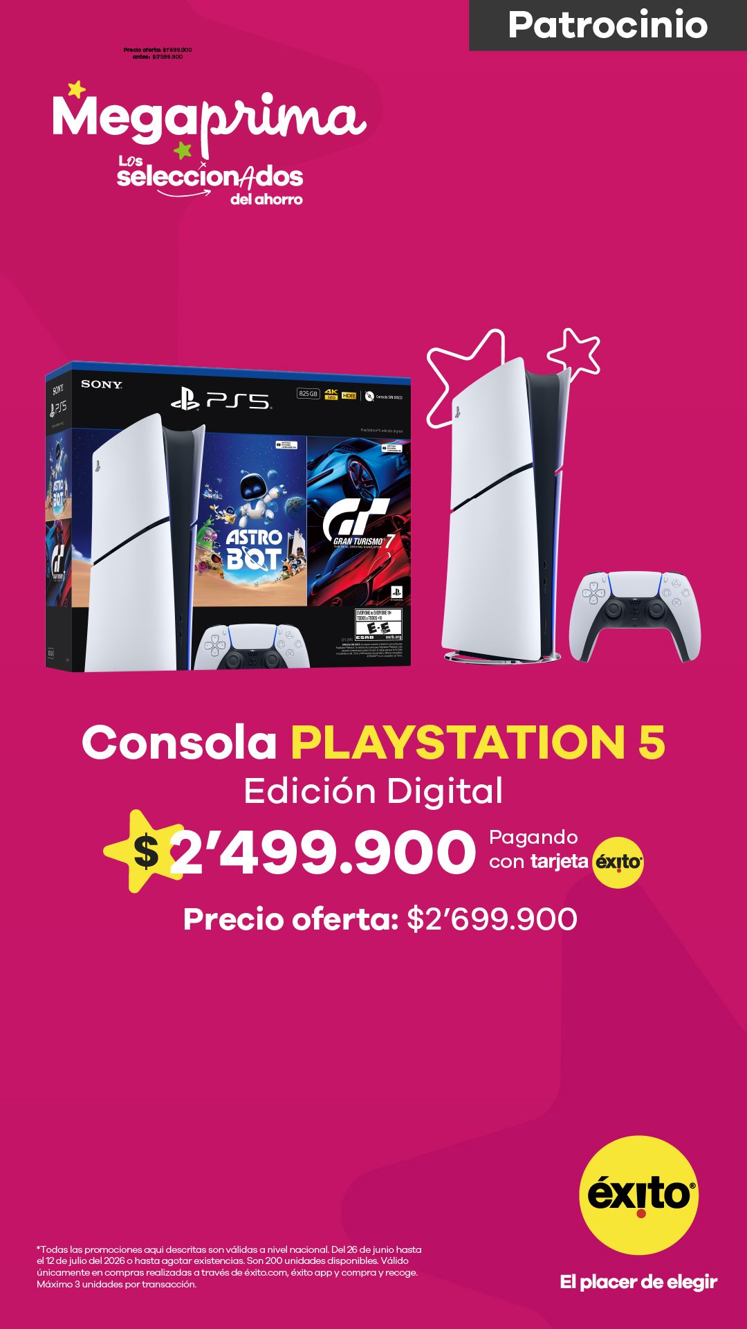 Éxito Facebook ad