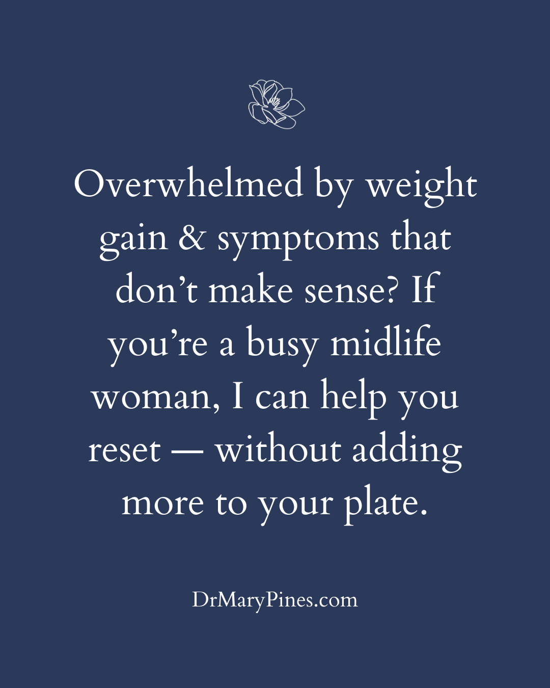 Dr Mary Pines Facebook ad