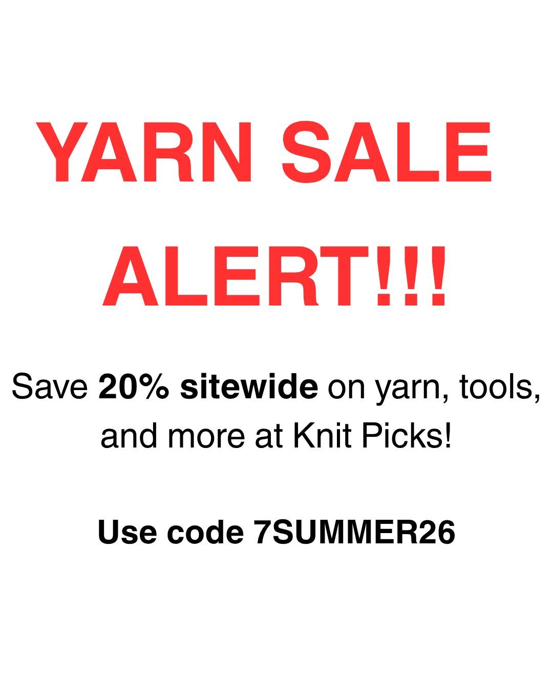 Knit Picks Facebook ad