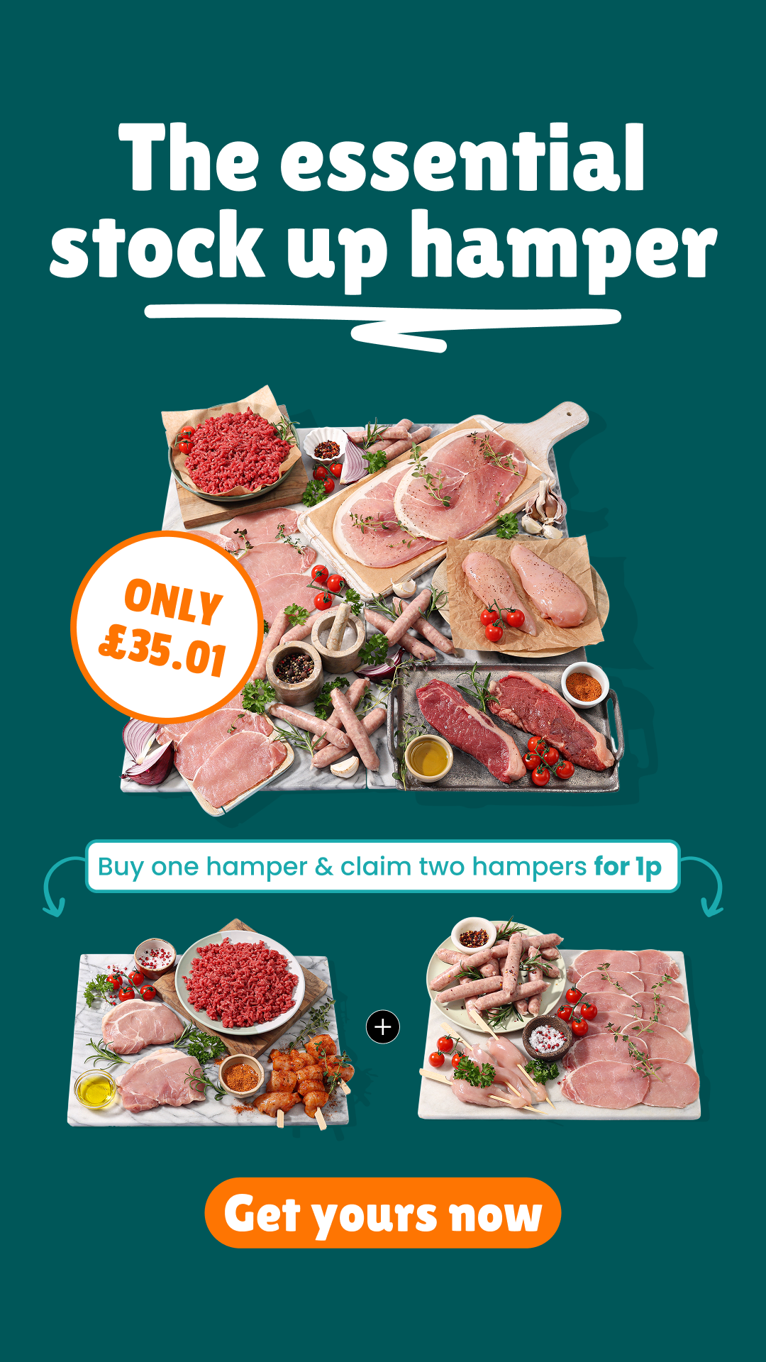 MuscleFood Facebook ad