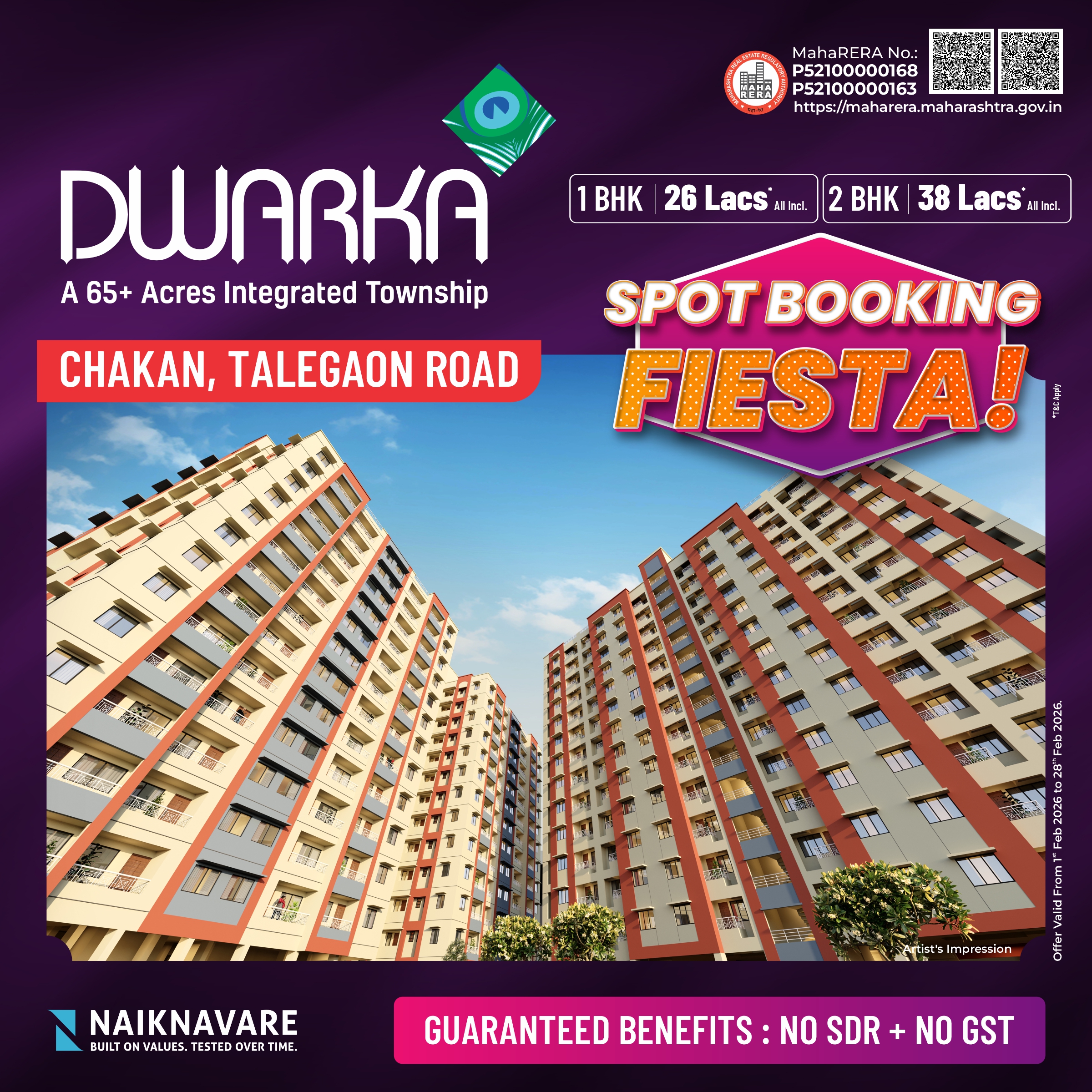 Talegaon Dabhade City Facebook ad: Dwarka - Township at Chakan Mahalunge Road, Nr. Dmart…