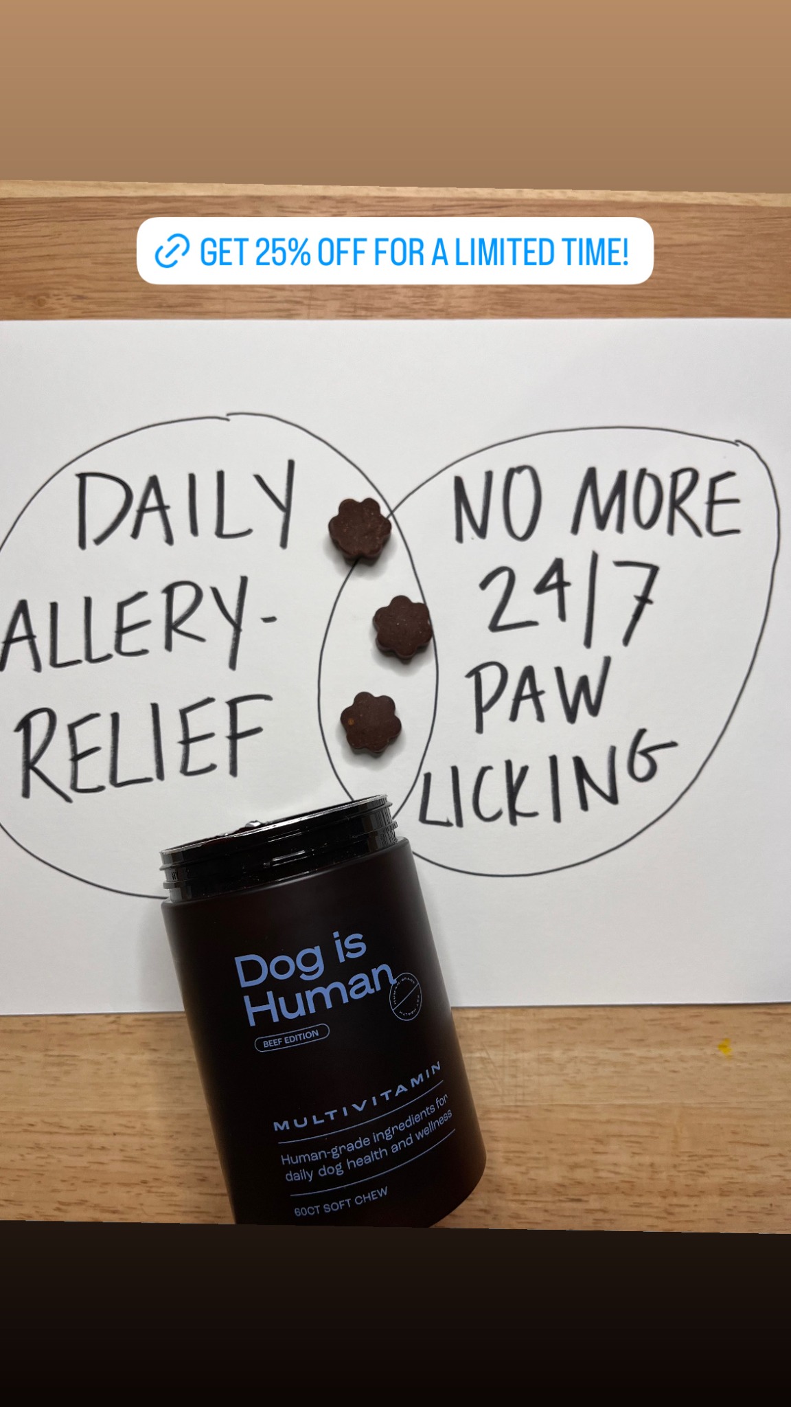 Dog is Human Facebook ad