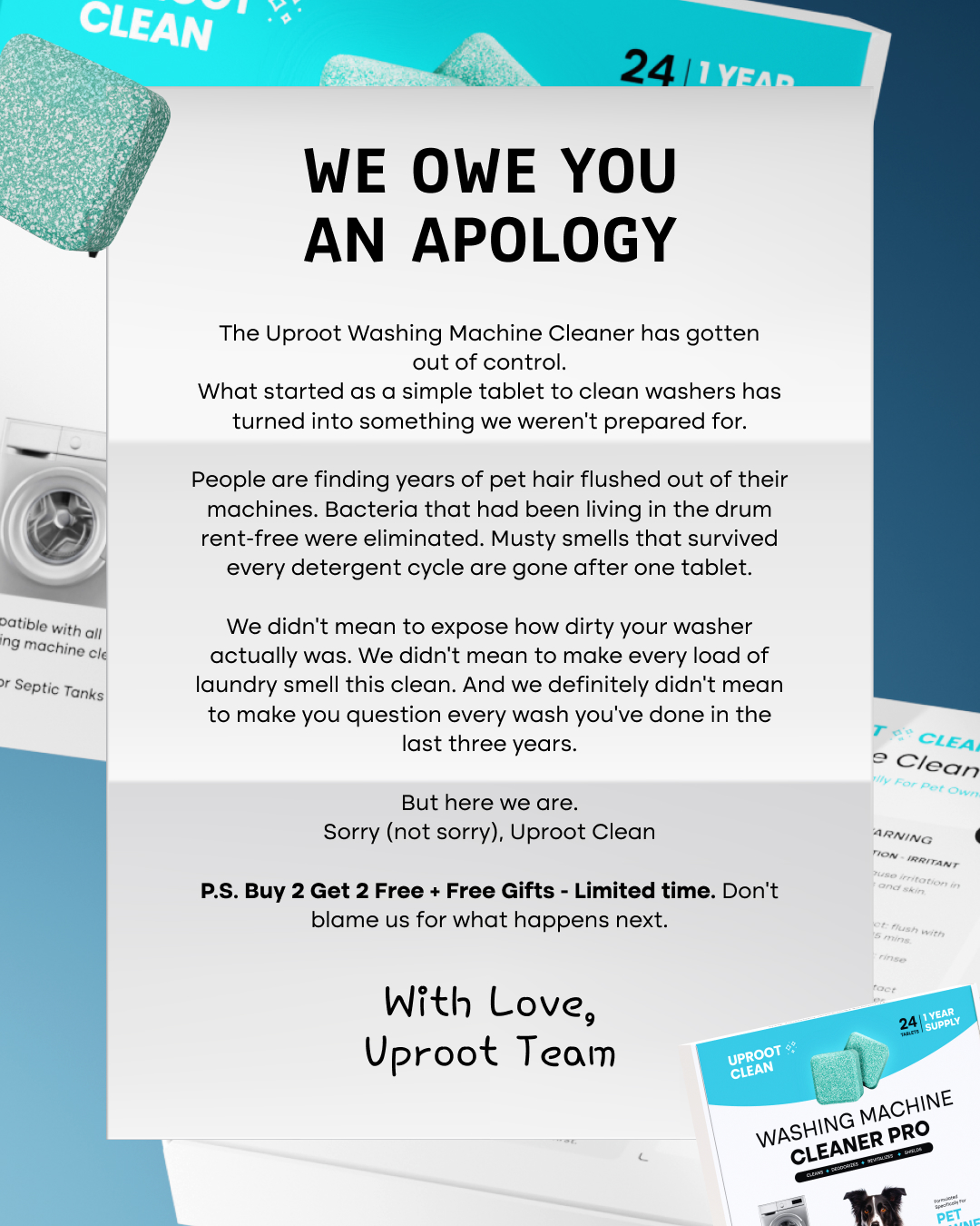 Uproot Clean Facebook ad