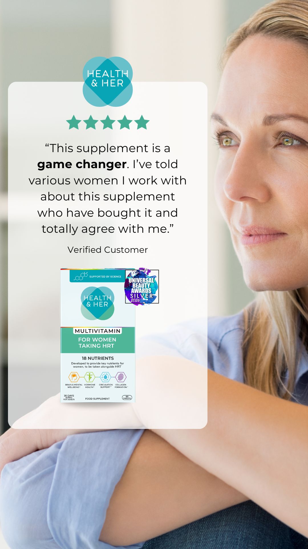 Health & Her Facebook ad