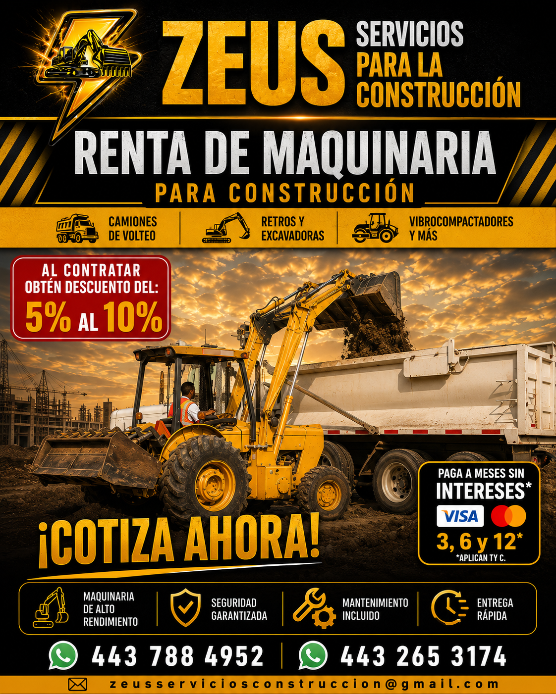 Zeus Servicios para la construcción Facebook ad: Chatea con nosotros