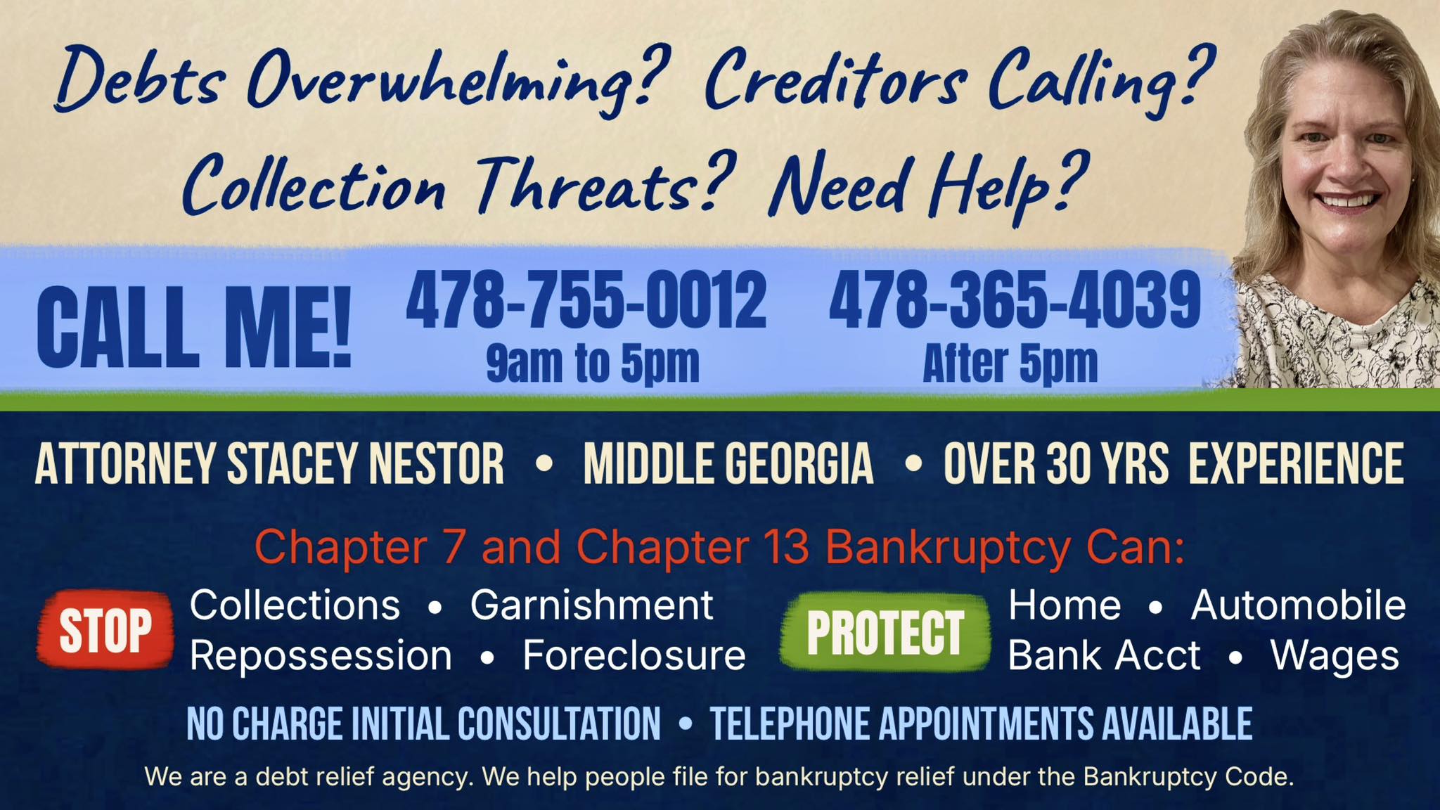 Stacey Nestor, PC - Attorney at Law Facebook ad: Let me put my knowledge and experience to…