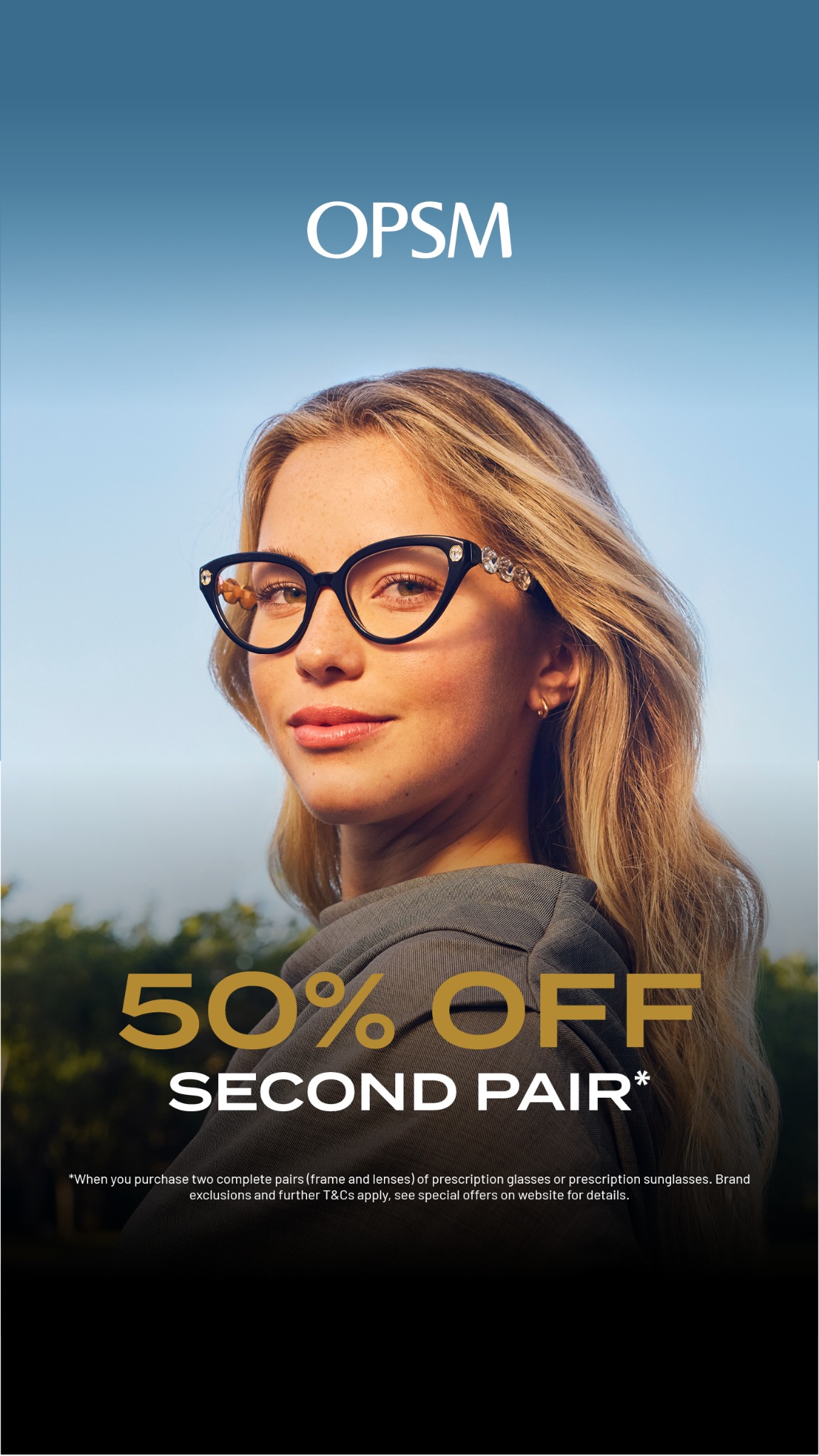 OPSM Facebook ad from Jul 15, 2026