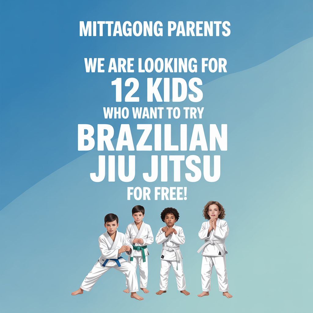 Pure Jiu Jitsu Southern Highlands Facebook ad: FREE BJJ TRIAL PASS for KIDS