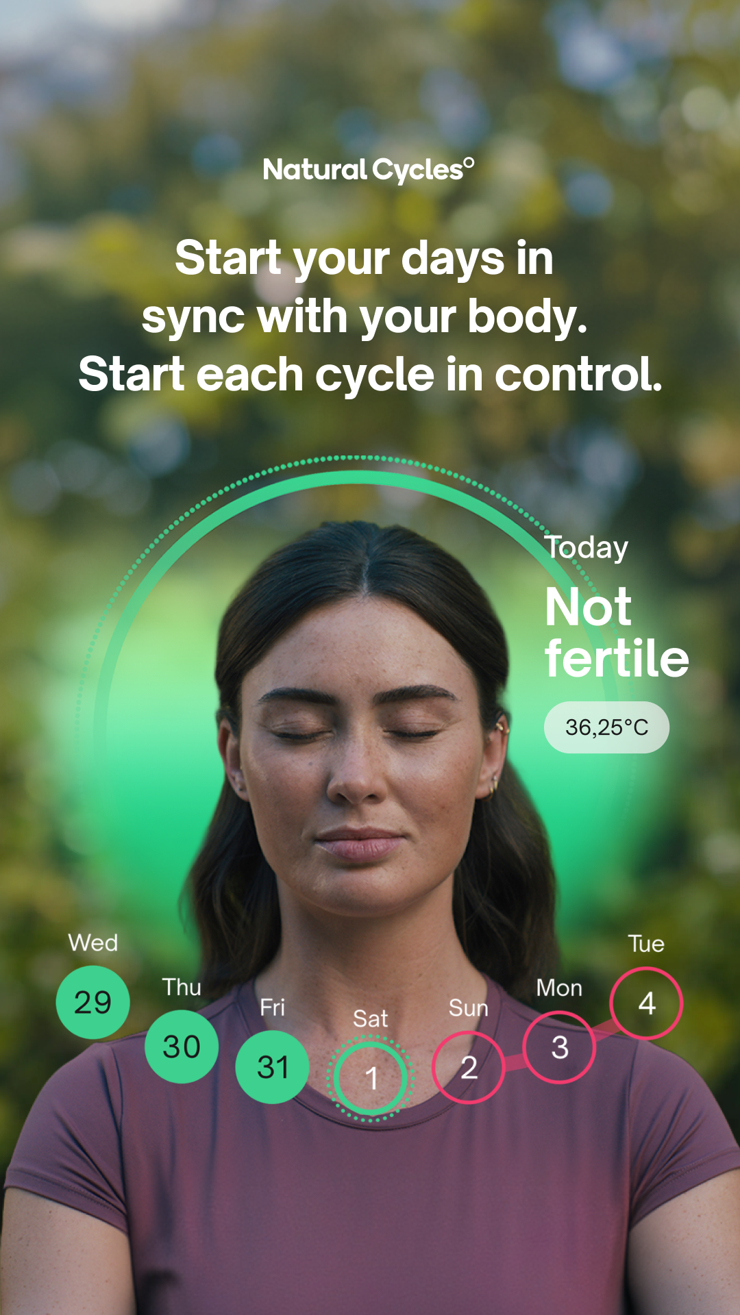 Natural Cycles Facebook ad