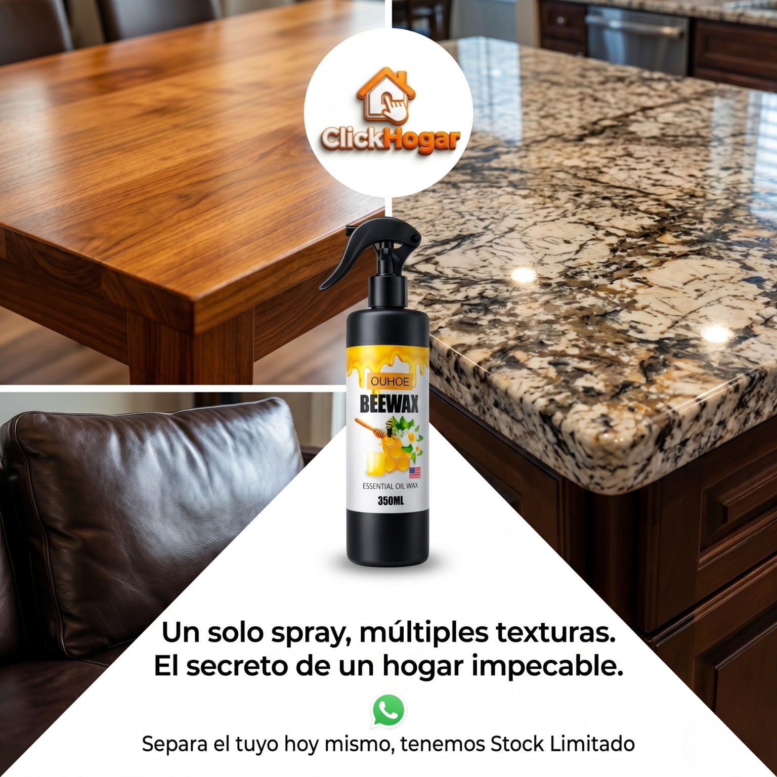 ClickHogar Facebook ad: ¡Devuelve el brillo a tu hogar!