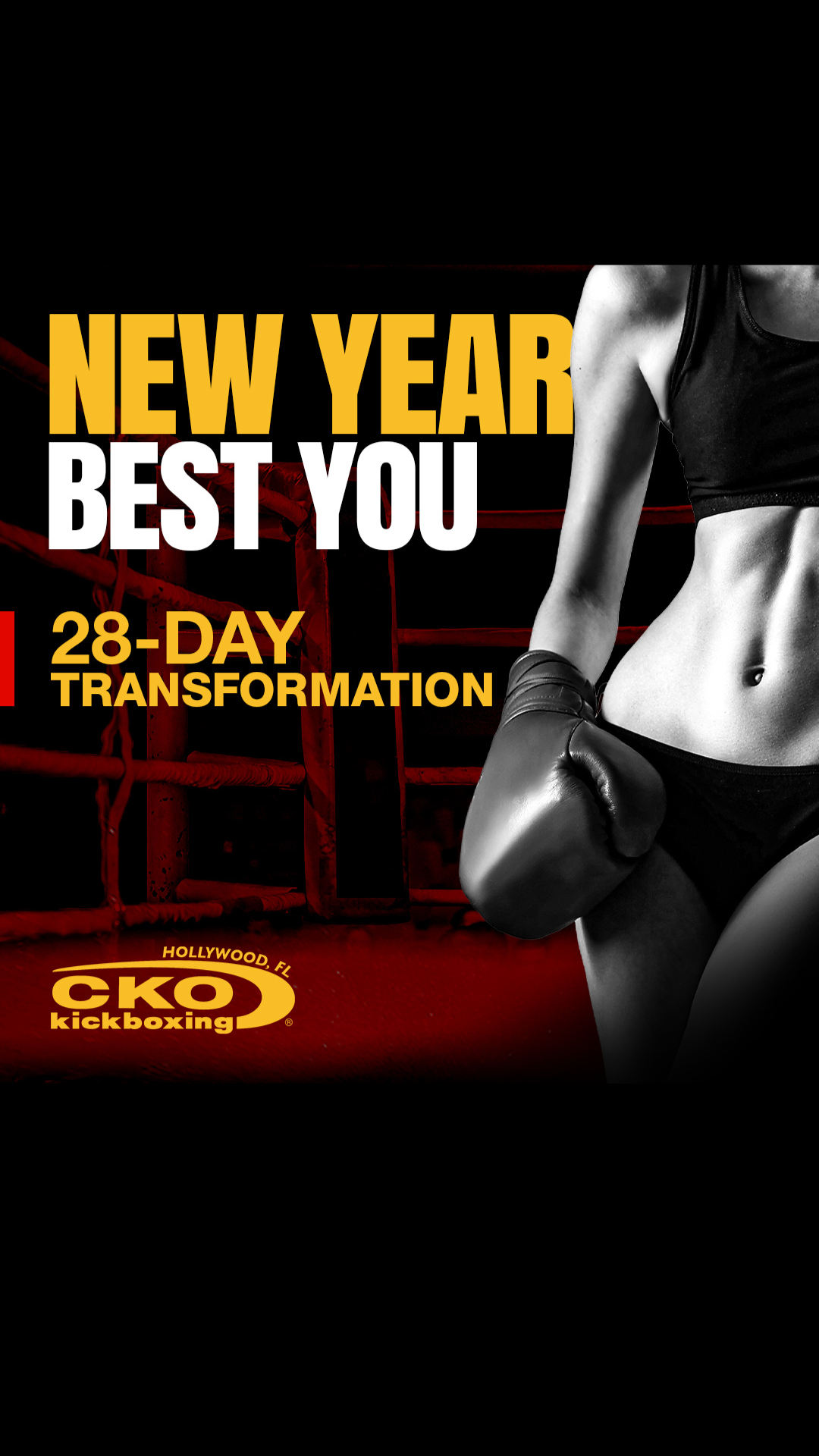 CKO Kickboxing Hollywood, FL Facebook ad from Jan 23, 2026