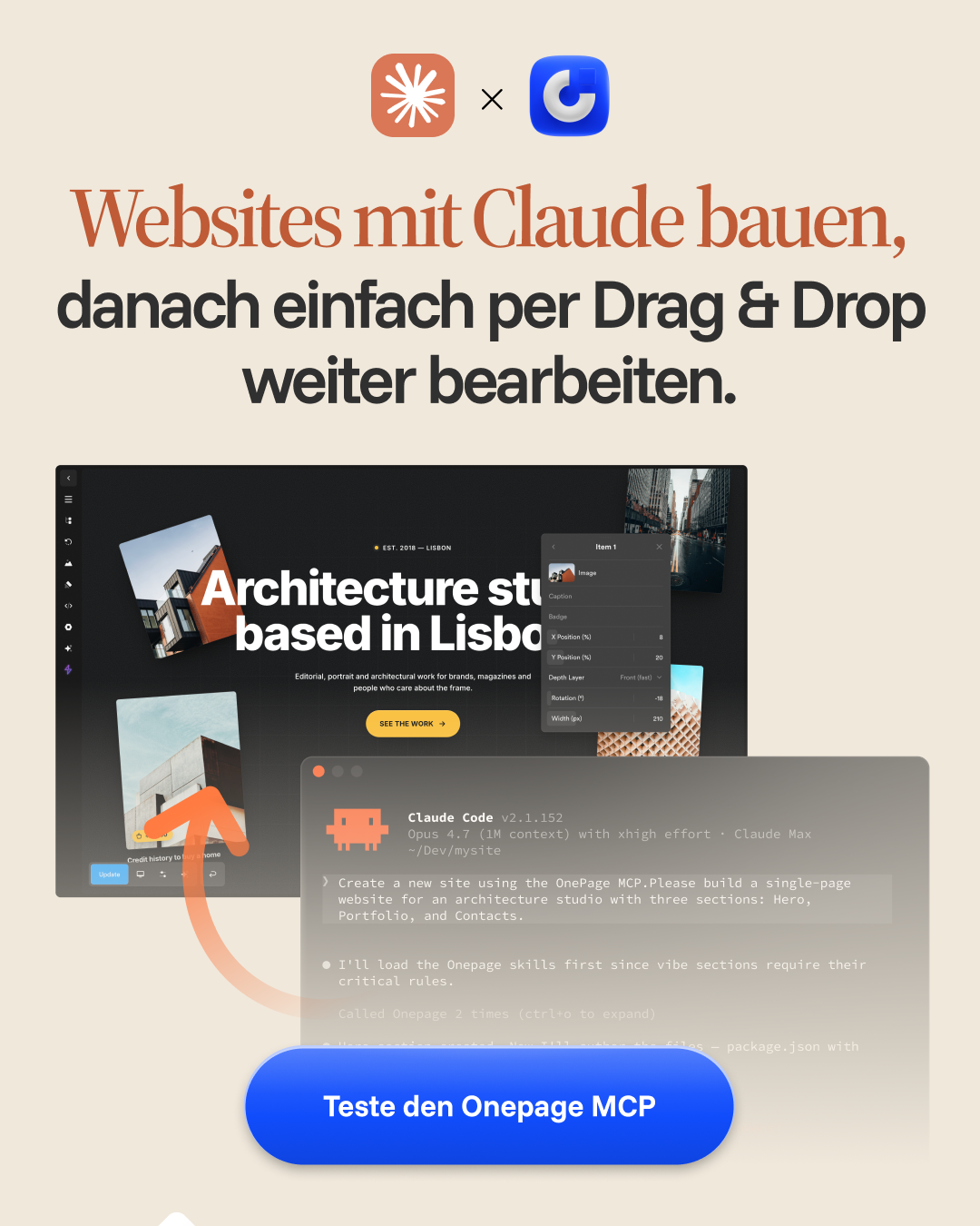 Onepage Facebook ad