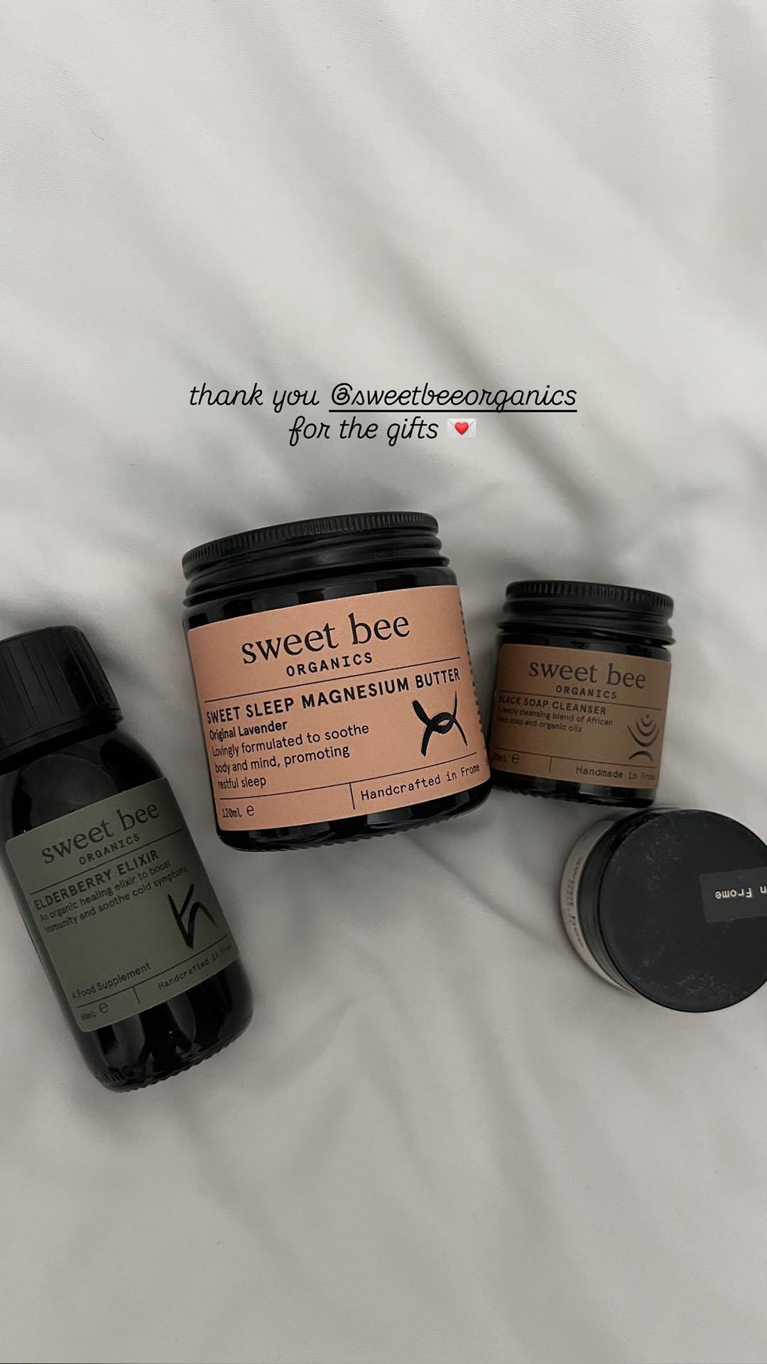 Sweet Bee Organics Facebook ad