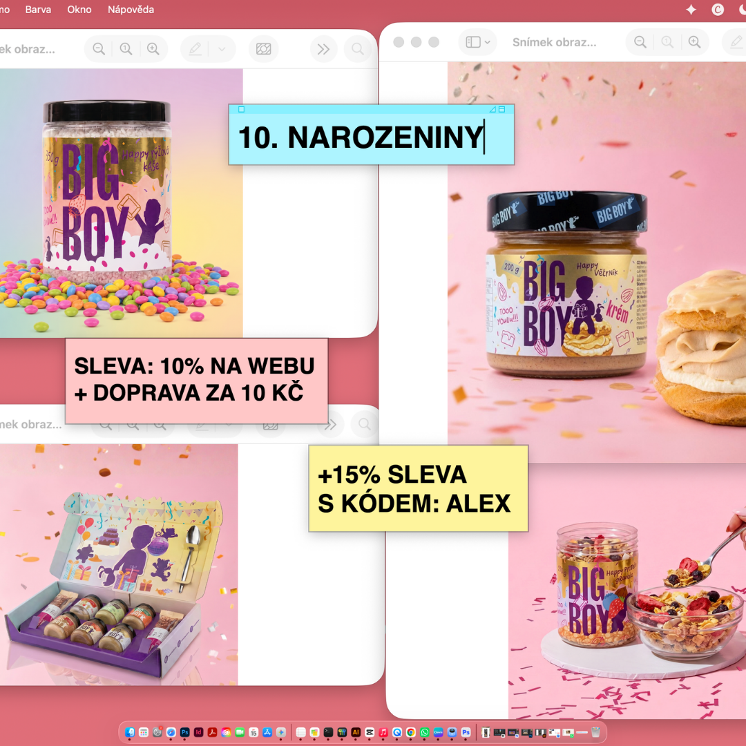 BIGBOY.cz - Neodoláš, no a co? Facebook ad: SLAVÍME 10. NAROZENINY! -25 % na vše