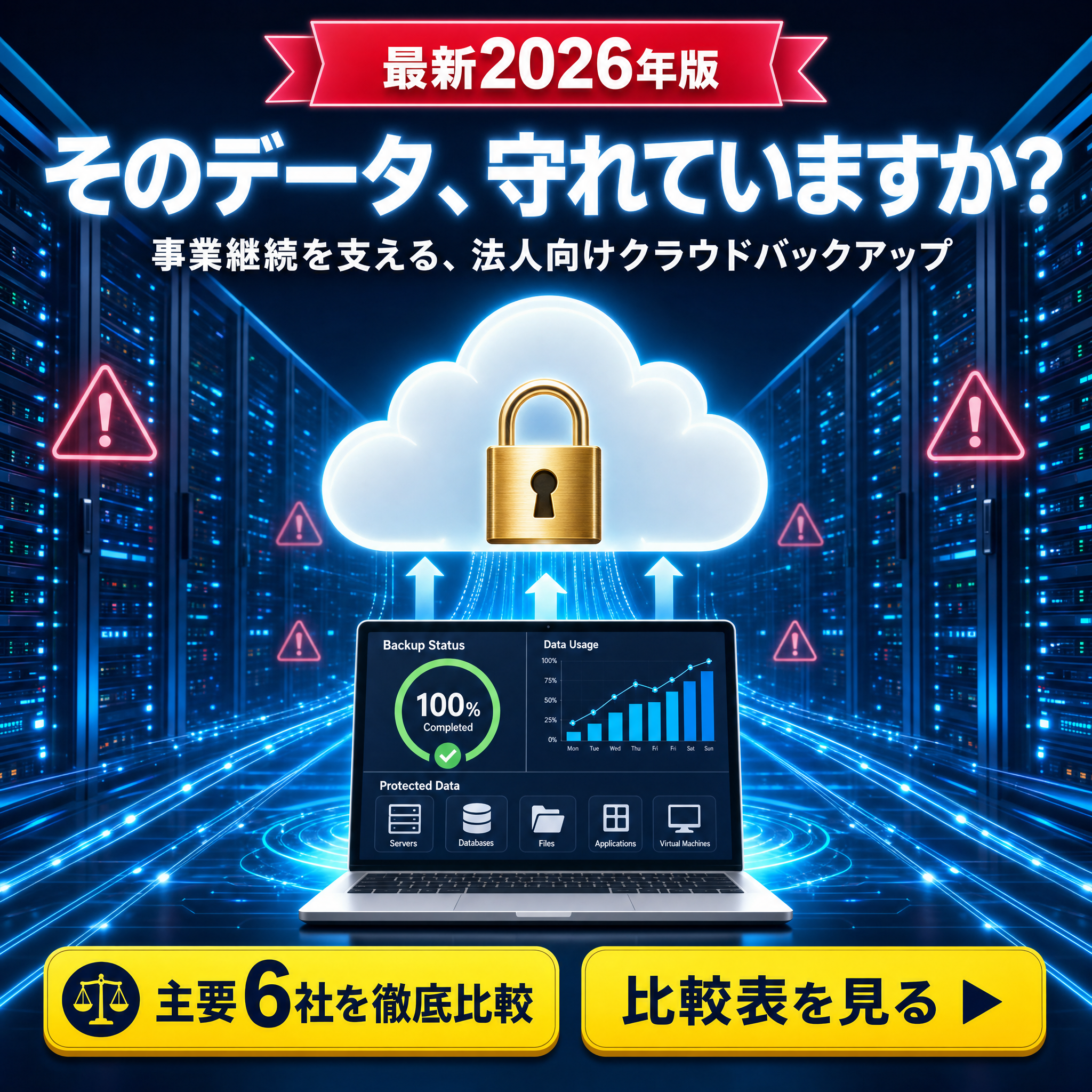 クラウドバックアップ比較ガイド Facebook ad: 比較表で比較する